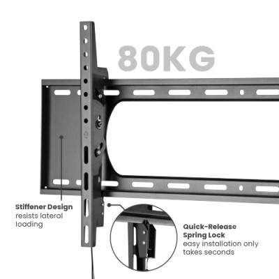 Brateck Βάση Τηλεόρασης για Οθόνες Τοίχου 43-90" LP73-48T