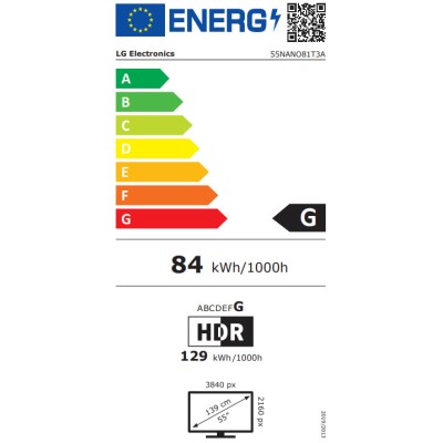 LG Smart Τηλεόραση LED 4K UHD 55NANO81T3A HDR 55"