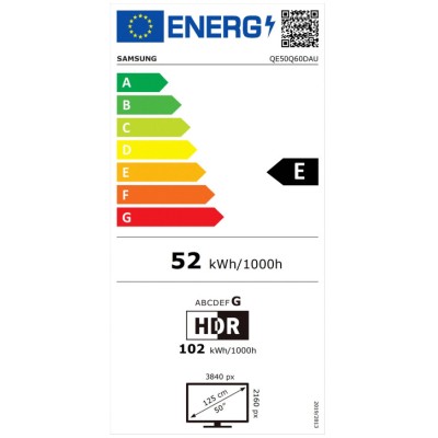 Samsung Smart Τηλεόραση QLED 4K UHD QE50Q60DAUXXH HDR 50" (2024)